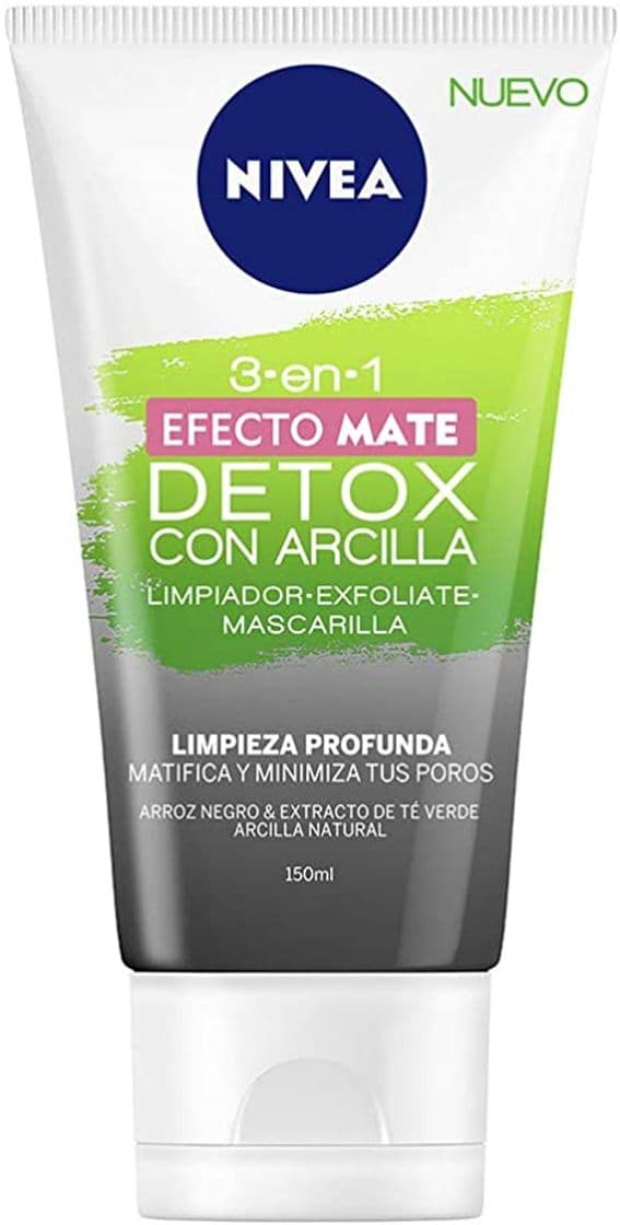 Moda NIVEA Nivea Gel Facial 3 En 1 Efecto Mate, color Verde, 150 ml ...