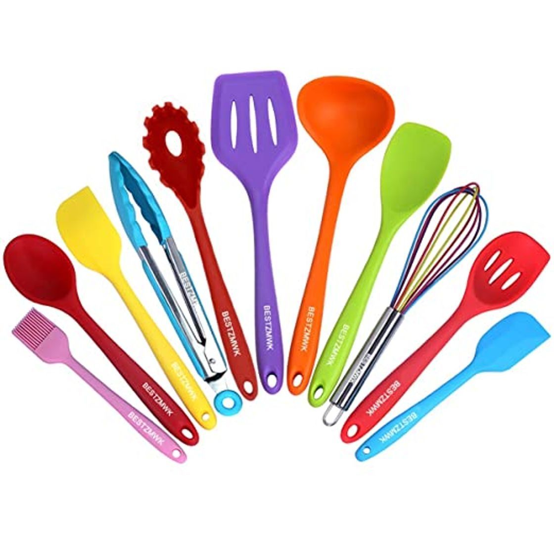 Home Set utensilios de cocina silicona de colores con Espátula