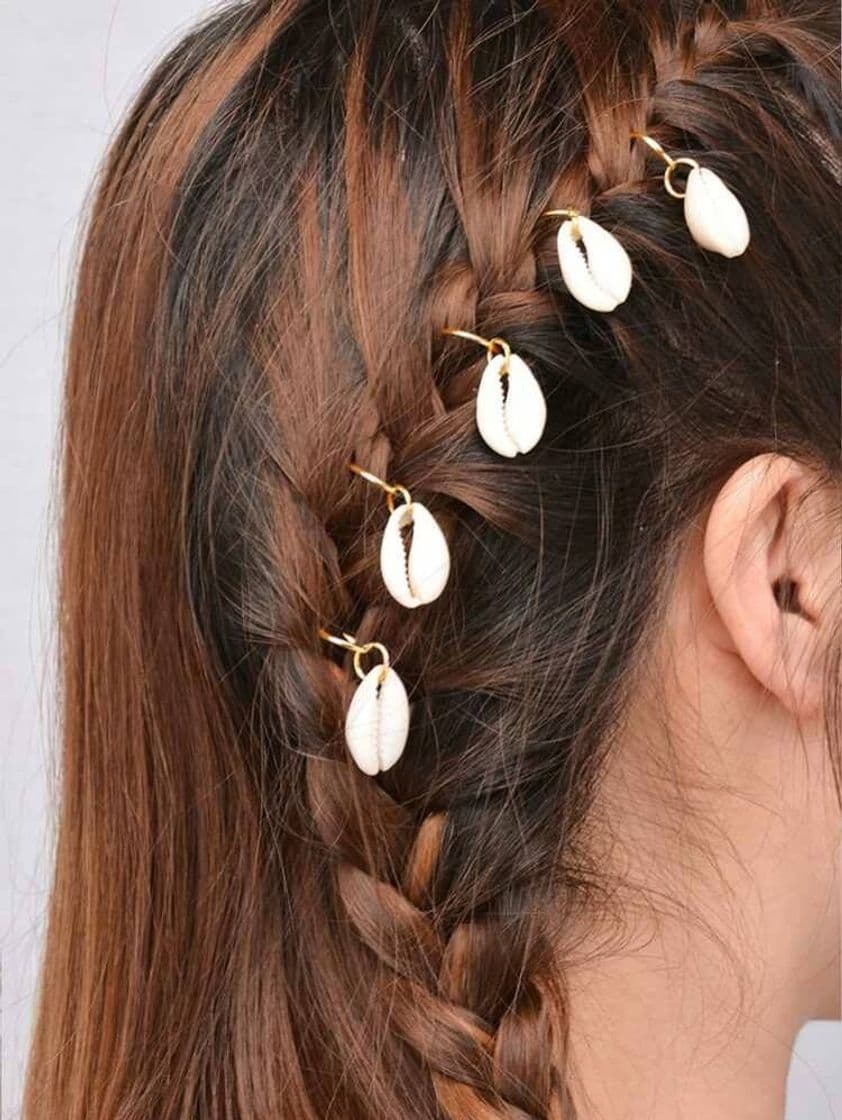 Moda Conjunto de Anillo de Pelo de Cáscara 