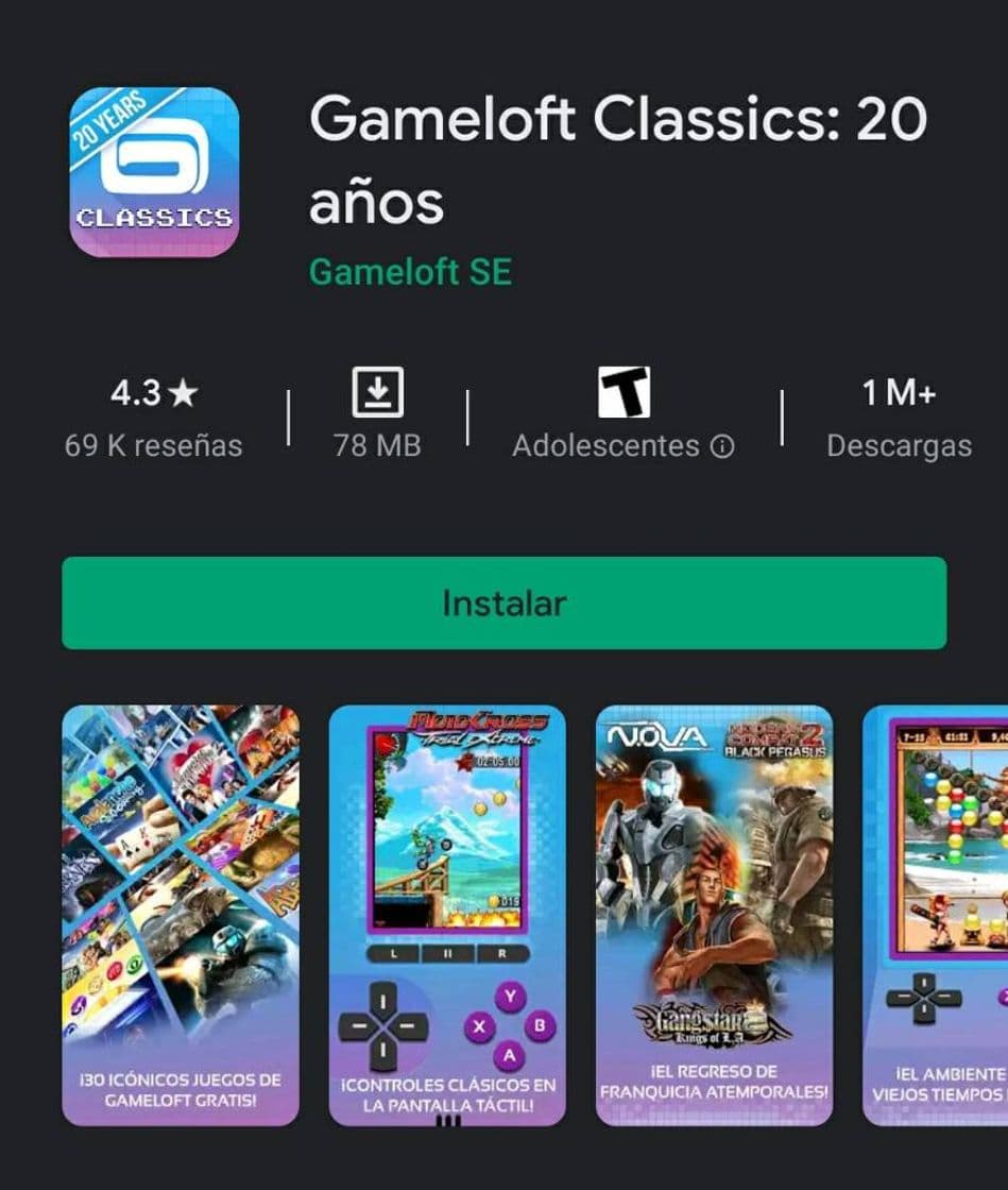 Videogames Gameloft Classics