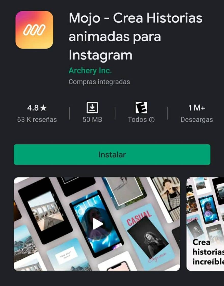 App Mojo - Crea Reels Y Historias