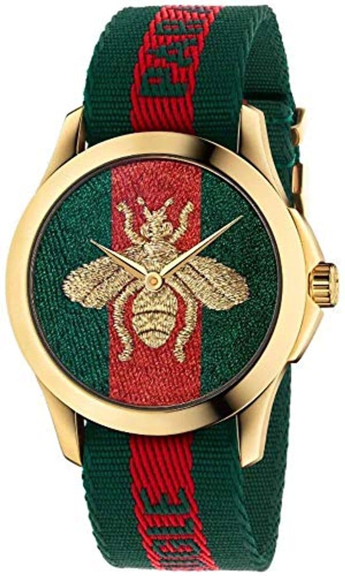 Moda Reloj Gucci YA126487A Rojo Acero 316 L Unisex