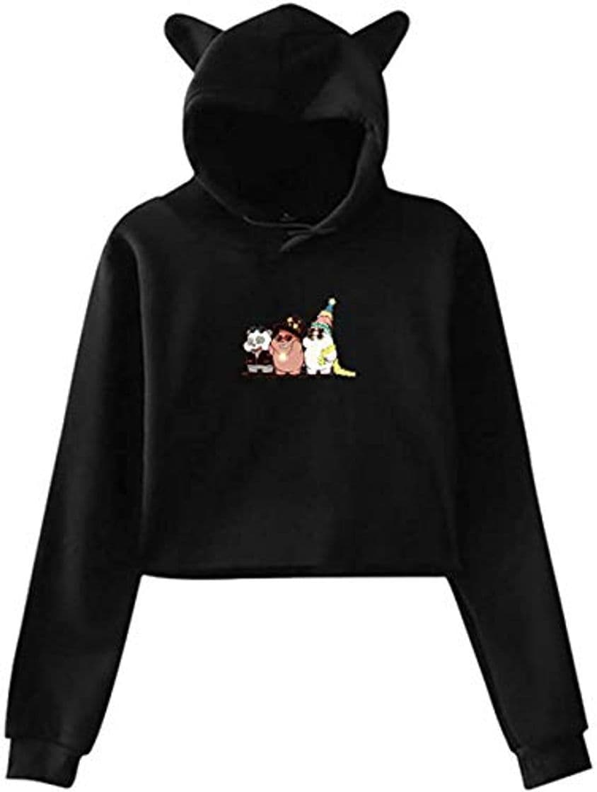 Moda sdfasdfafd Jumper Tees Oreja de Gato Sudadera con Capucha Suéter Mujer Sudaderas