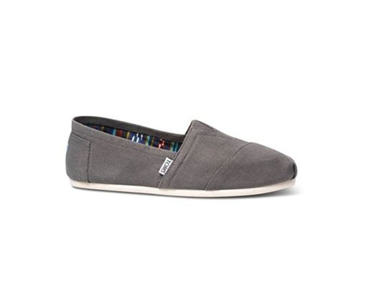 Fashion Toms Classic Ash White Mens Canvas Espadrilles Shoes Slipons