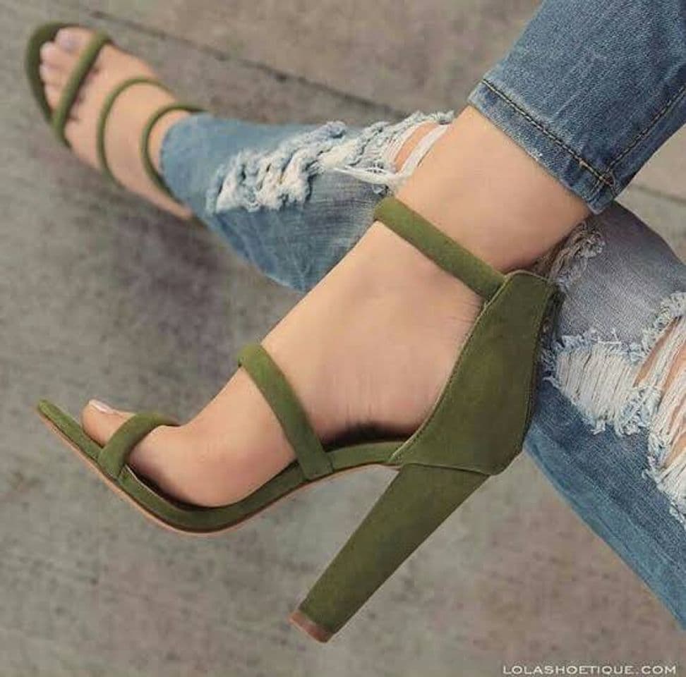 Fashion Verde militar •  Zapatos de tacones