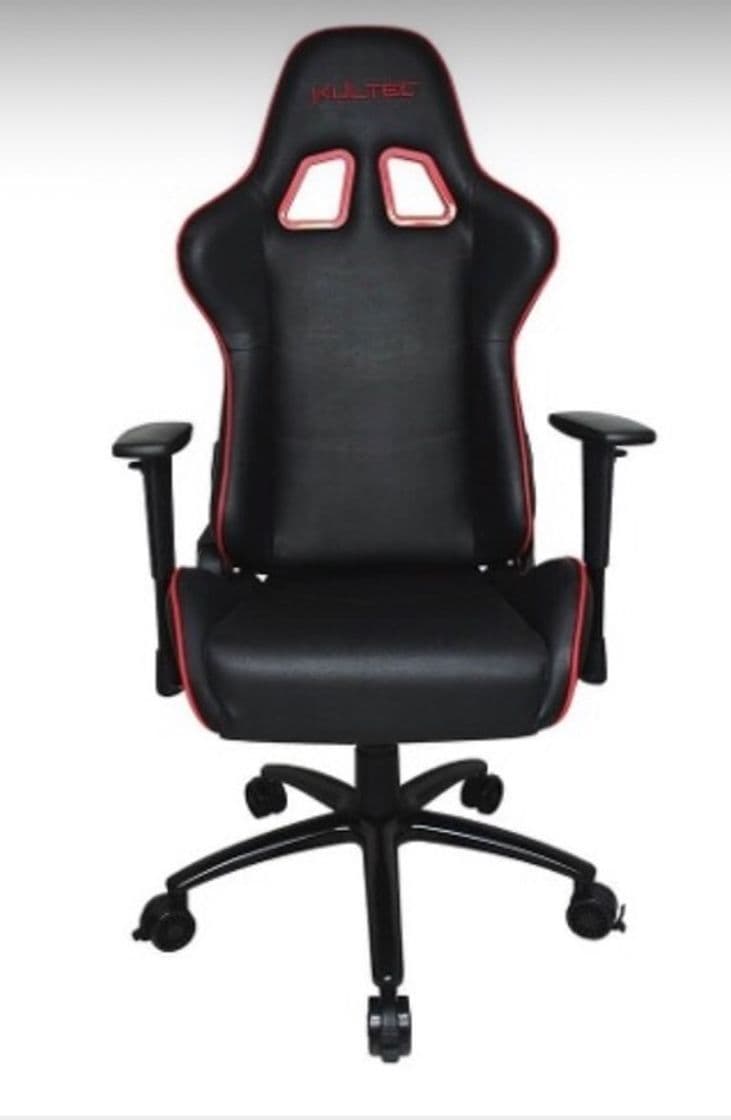 Fashion Silla gaming de kultec, serie f versión negra con rojo