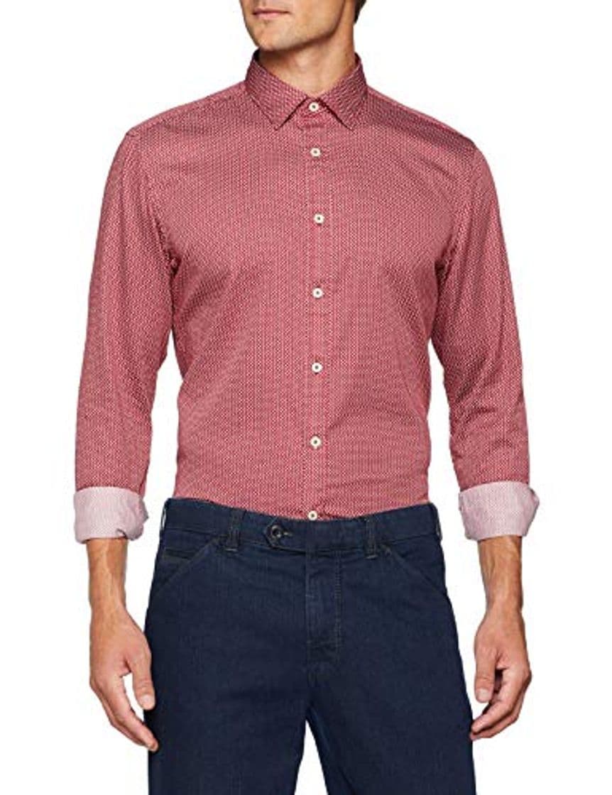 Fashion Marc O'Polo 827721242324 Camisa Casual, Rojo