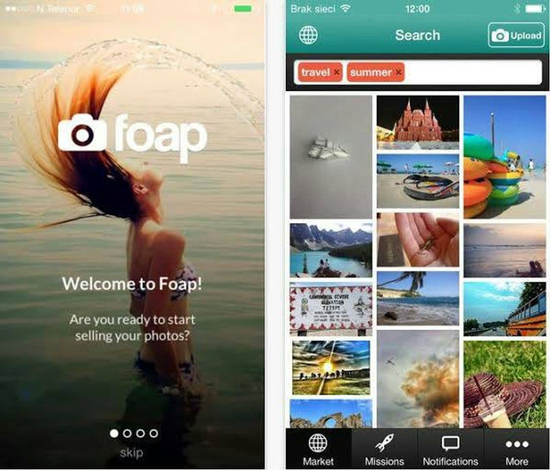 App Foap - sell your photos