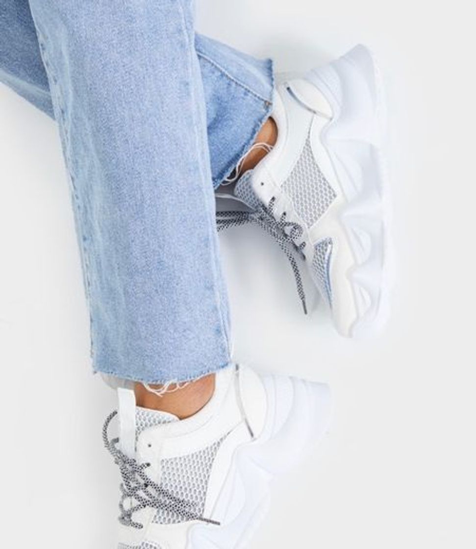 Product White Honeycomb Hiker Chunky Trainers