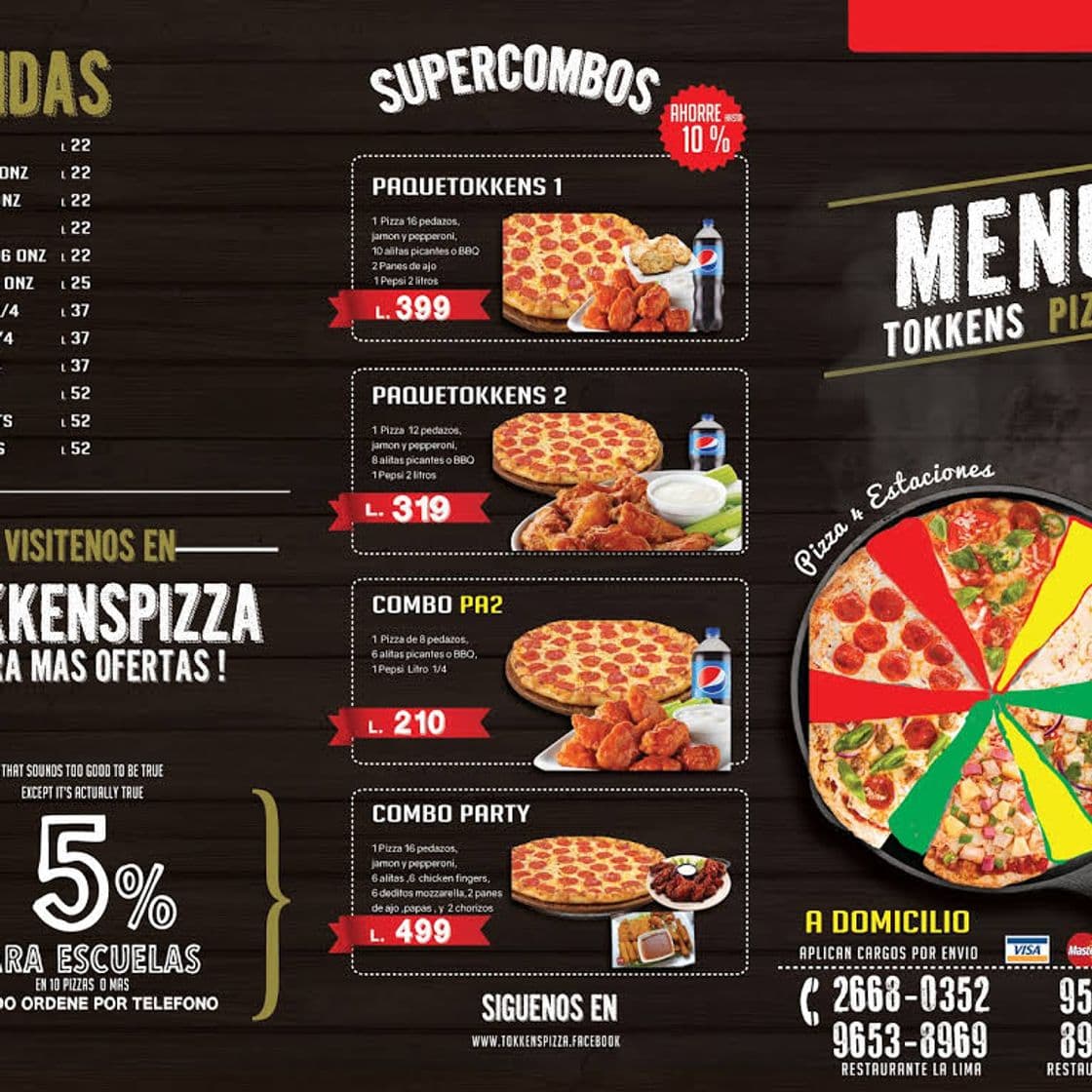 Restaurants Tokken´s pizza 33 calle