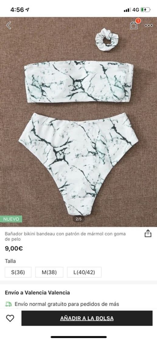 Fashion Bikini estampado mármol 