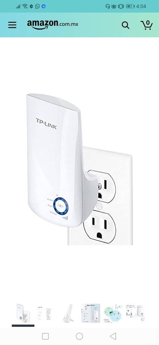 Moda TP-LINK TL-WA850RE Repetidor de Wifi Extensor de Cobertura I