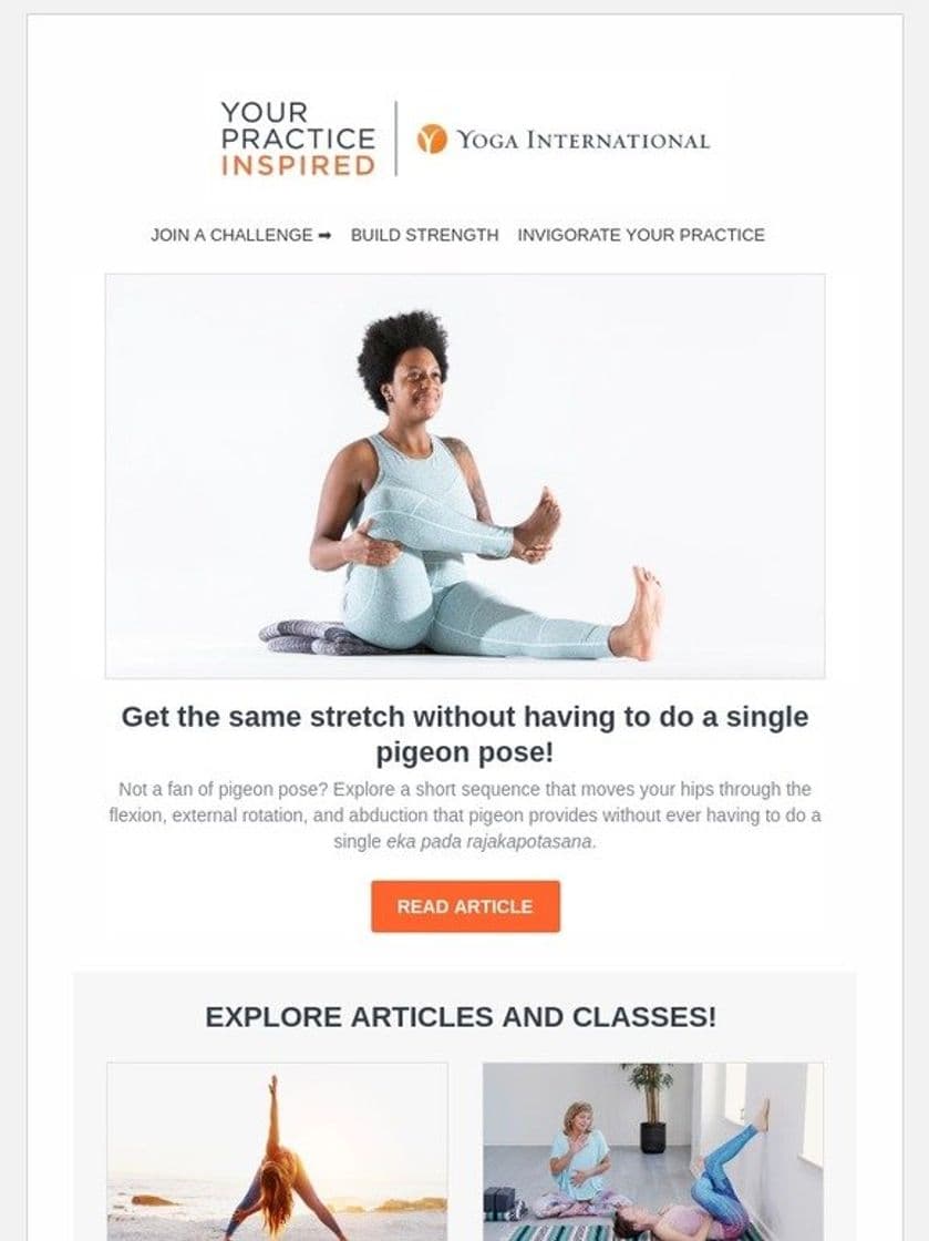 App YogaInternational - clases de yoga