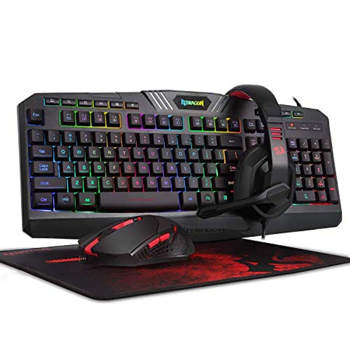 Producto Redragon Kit S103 COMBINACIÓN DE Juego Hawthorn Keyboard QWERTY