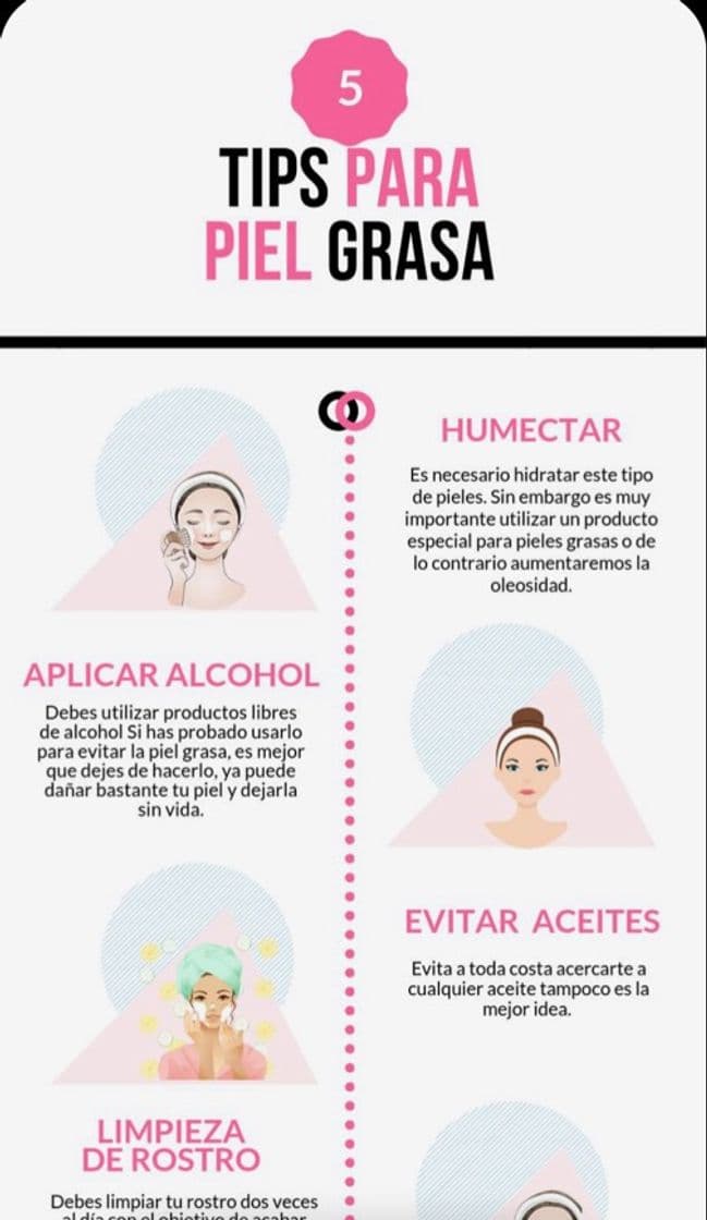 Moda 5 tips para piel grasa ❤️