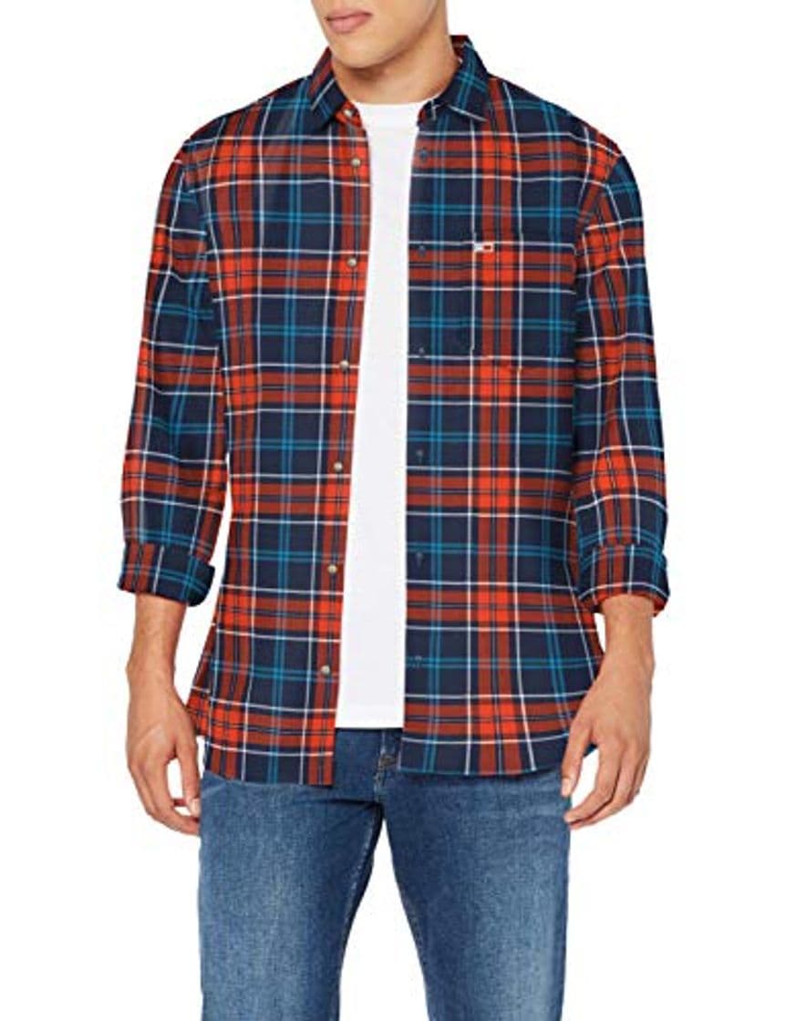 Moda Tommy Hilfiger TJM Essential Check Shirt Camisa, Multicolor