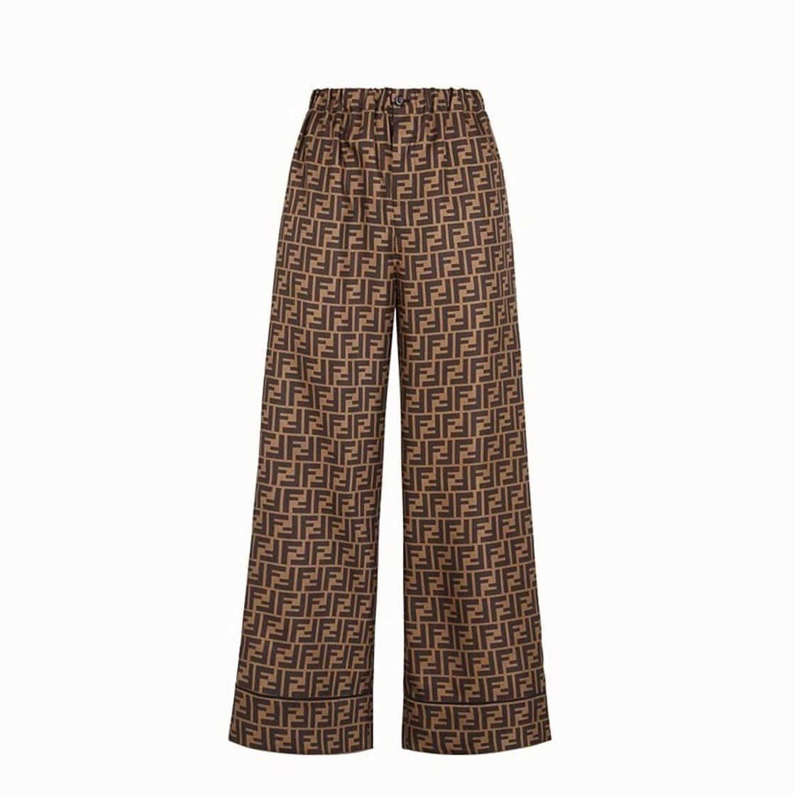 Product Pants in brown twill