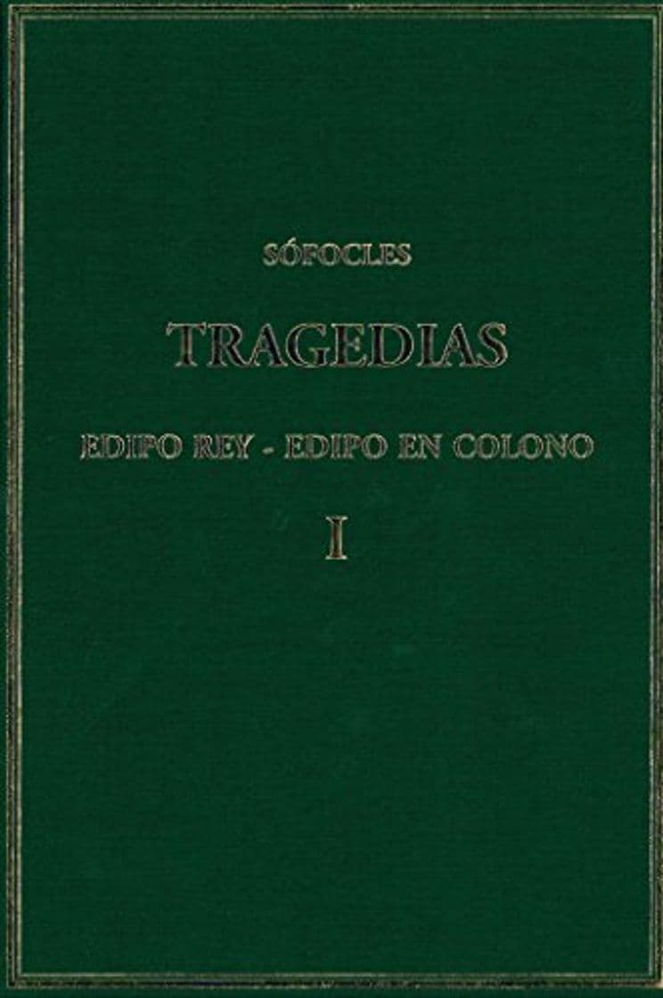 Book TRAGEDIAS VOL.I EDIPO REY - EDIPO EN COLONO