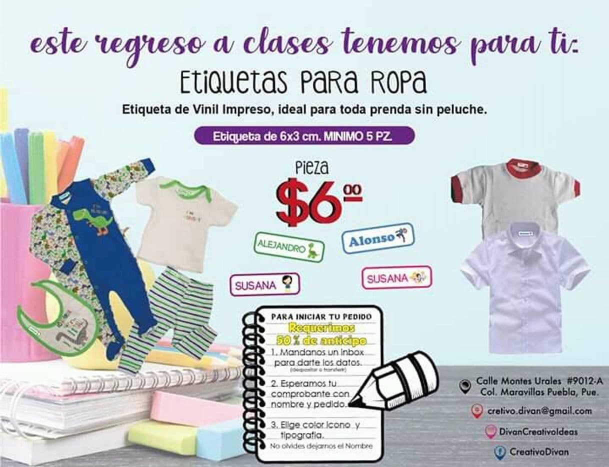 Fashion Etiquetas de ropa