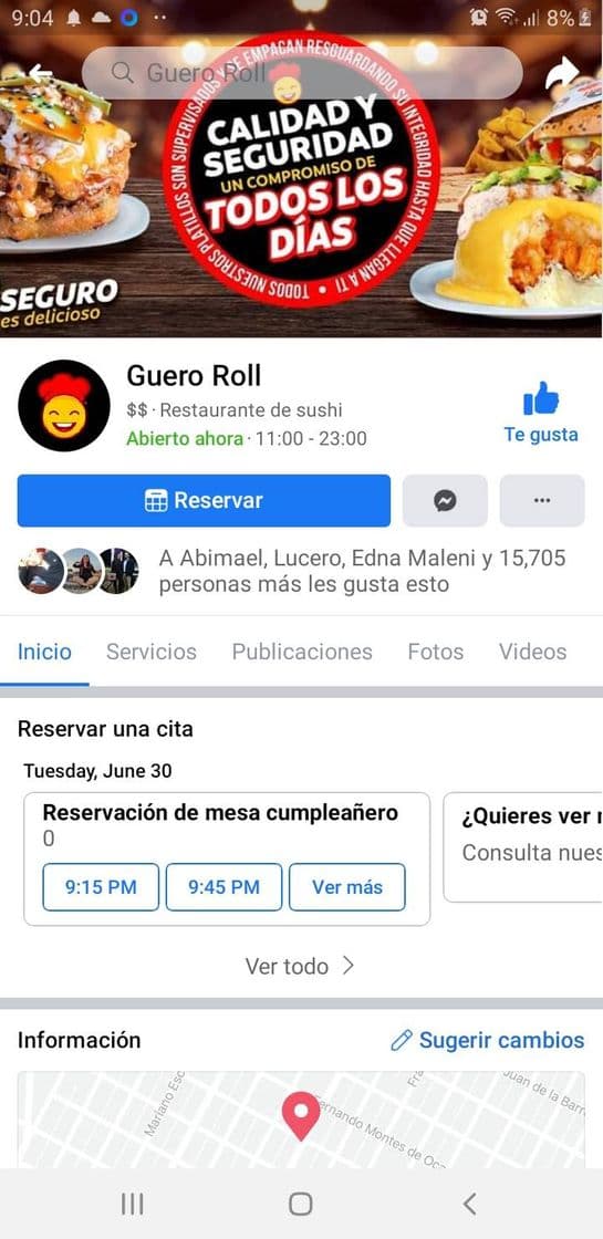 Restaurants Guero Roll Tamazula