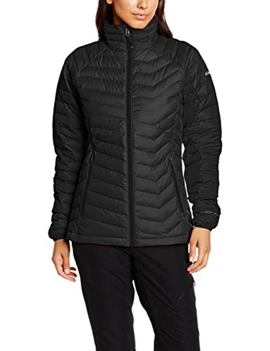 Moda Columbia Chaqueta Impermeable para Mujer, Powder Lite Jacket, Negro