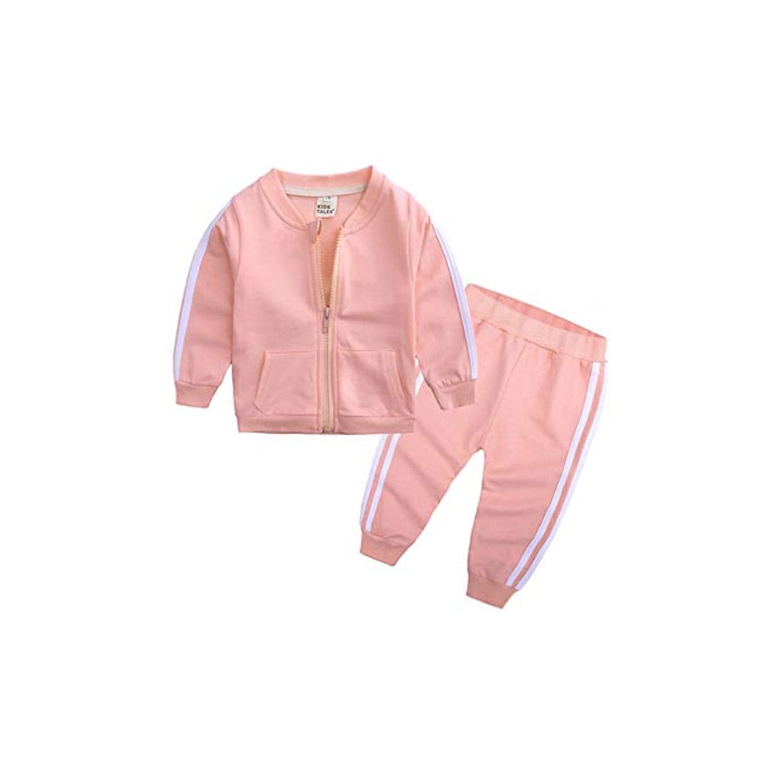 Fashion junkai Moda Primavera Otoño Bebé Niños Niñas Deporte Conjunto Chaqueta