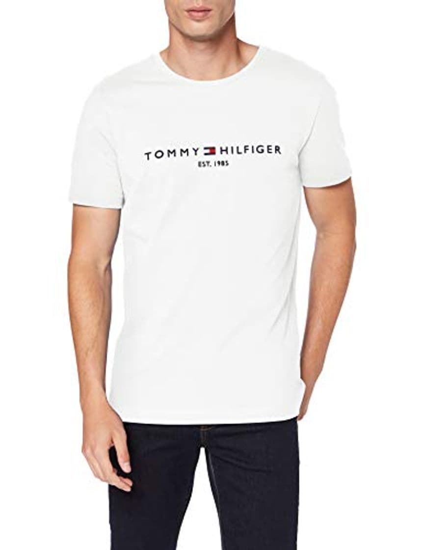 Lugar Tommy Hilfiger Tommy Flag Hilfiger tee Camisa deportiva, Blanco