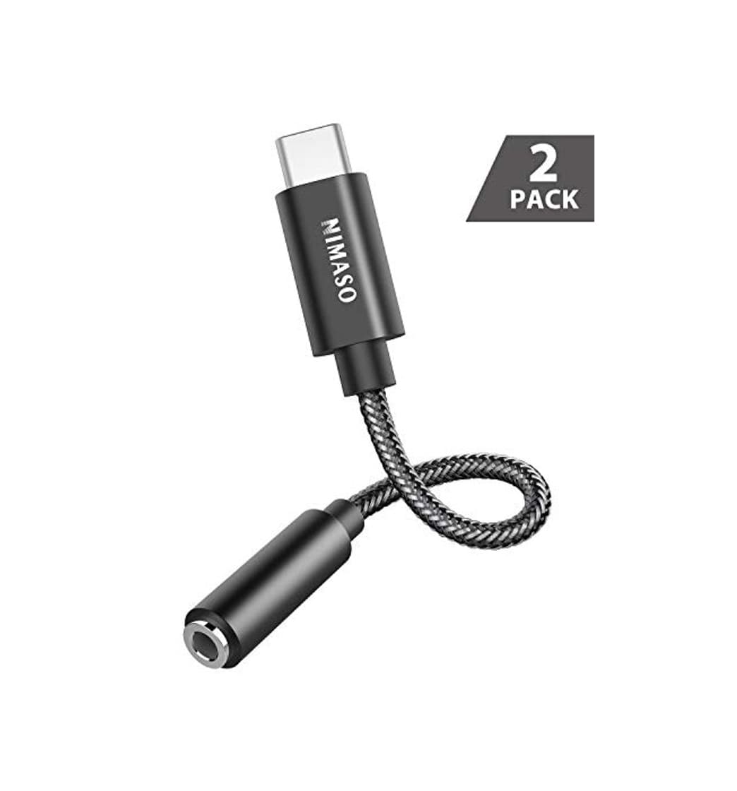 Product NIMASO Adaptador USB Tipo C a Jack 3.5 mm[2 pack],USB C Jack