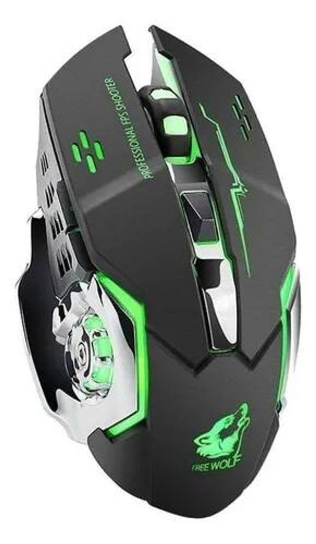 Moda Mouse De Juego Inalámbrico Free Wolf X8 Black
