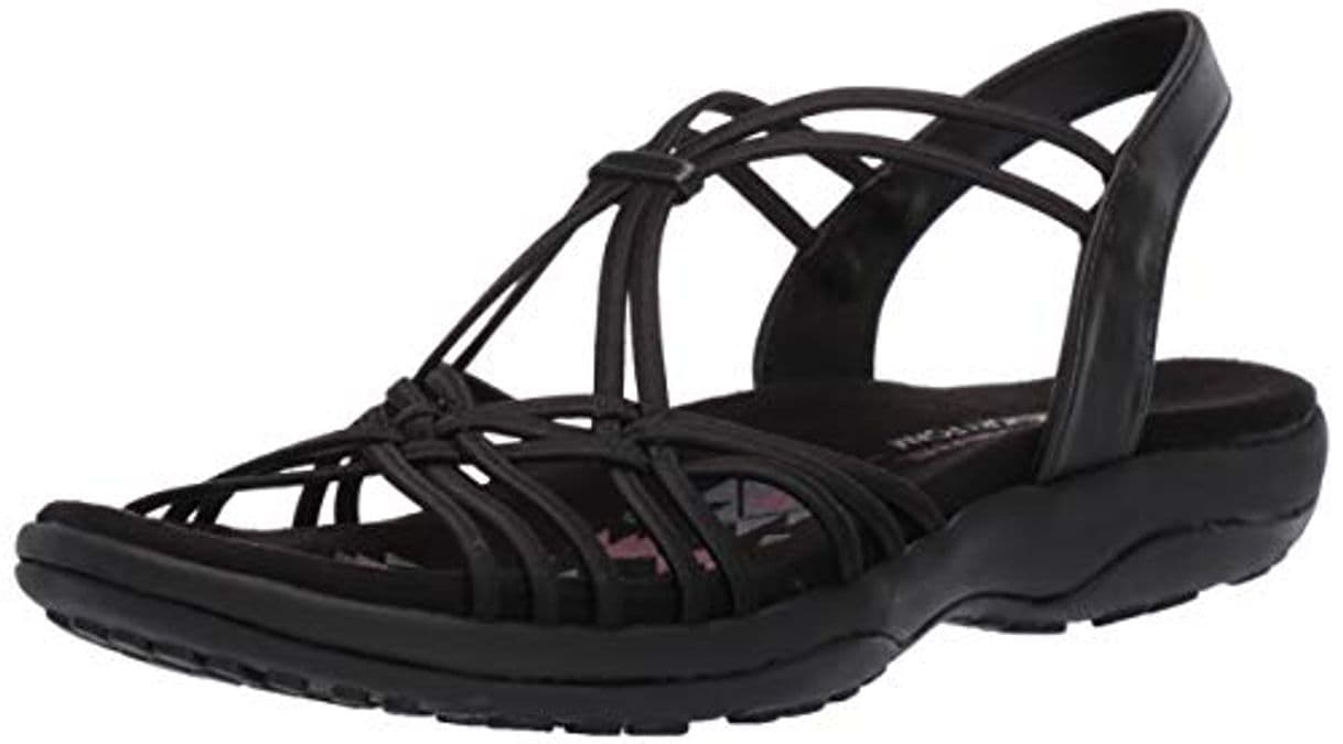 Moda Skechers Reggae Slim-Slip Spliced, Sandalias de Talón Abierto para Mujer, Negro