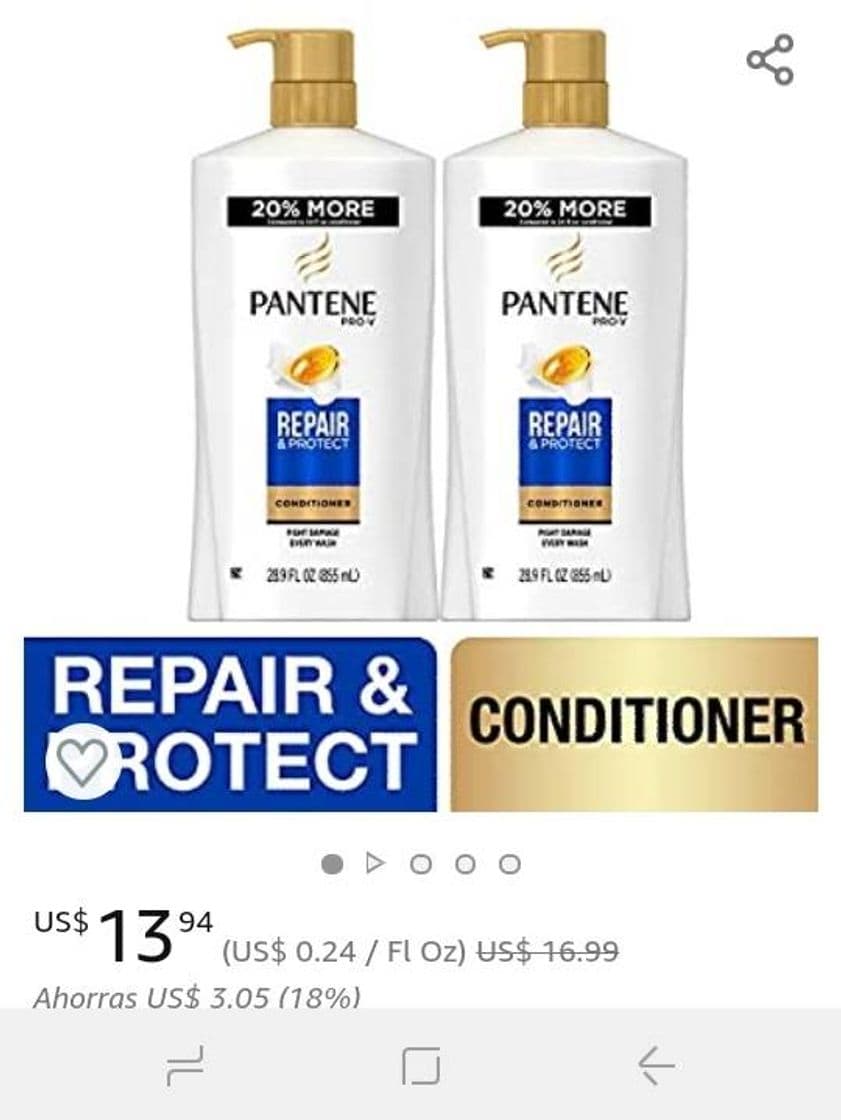 Moda Shampoo y acondicionador pantene