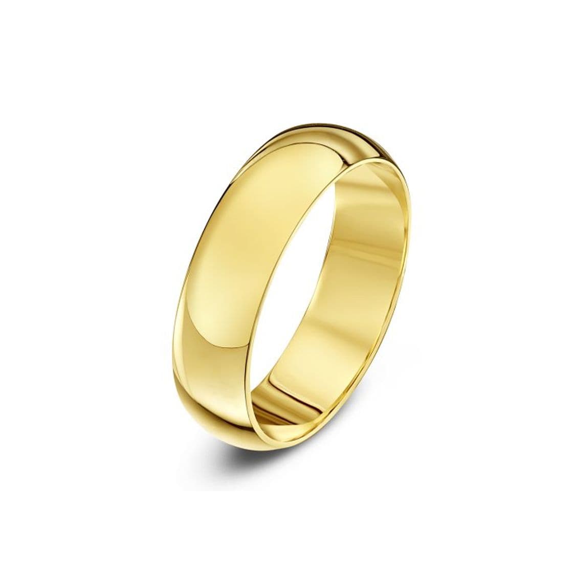 Producto Theia Anillo de Bodas Unisex en Oro Amarillo de 18k de 5mm