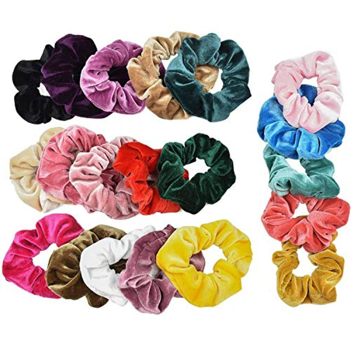 Product 45 Colors Scrunchies Velvet Elástico para Pelo