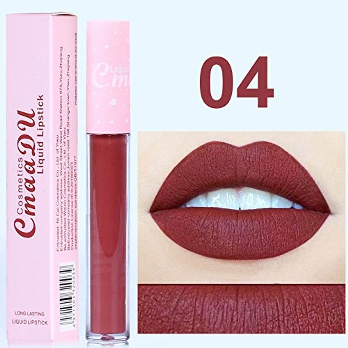 Fashion Lápiz labial Yesmile ❤️ impermeable mate brillo de labios pintalabios maquillaje líquido