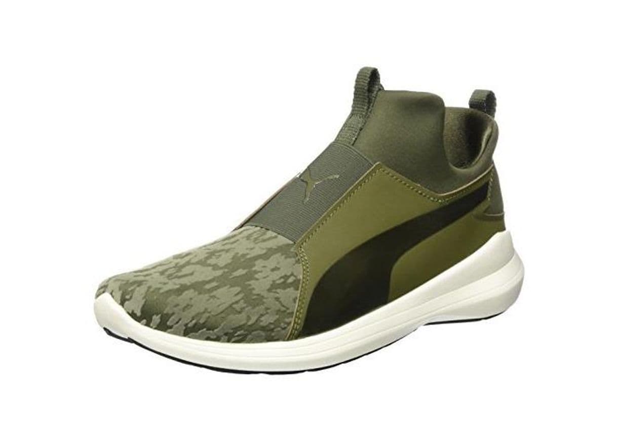 Moda Puma Rebel Mid Vr, Zapatillas Altas para Mujer, Verde (Olive Night-Olive Night)