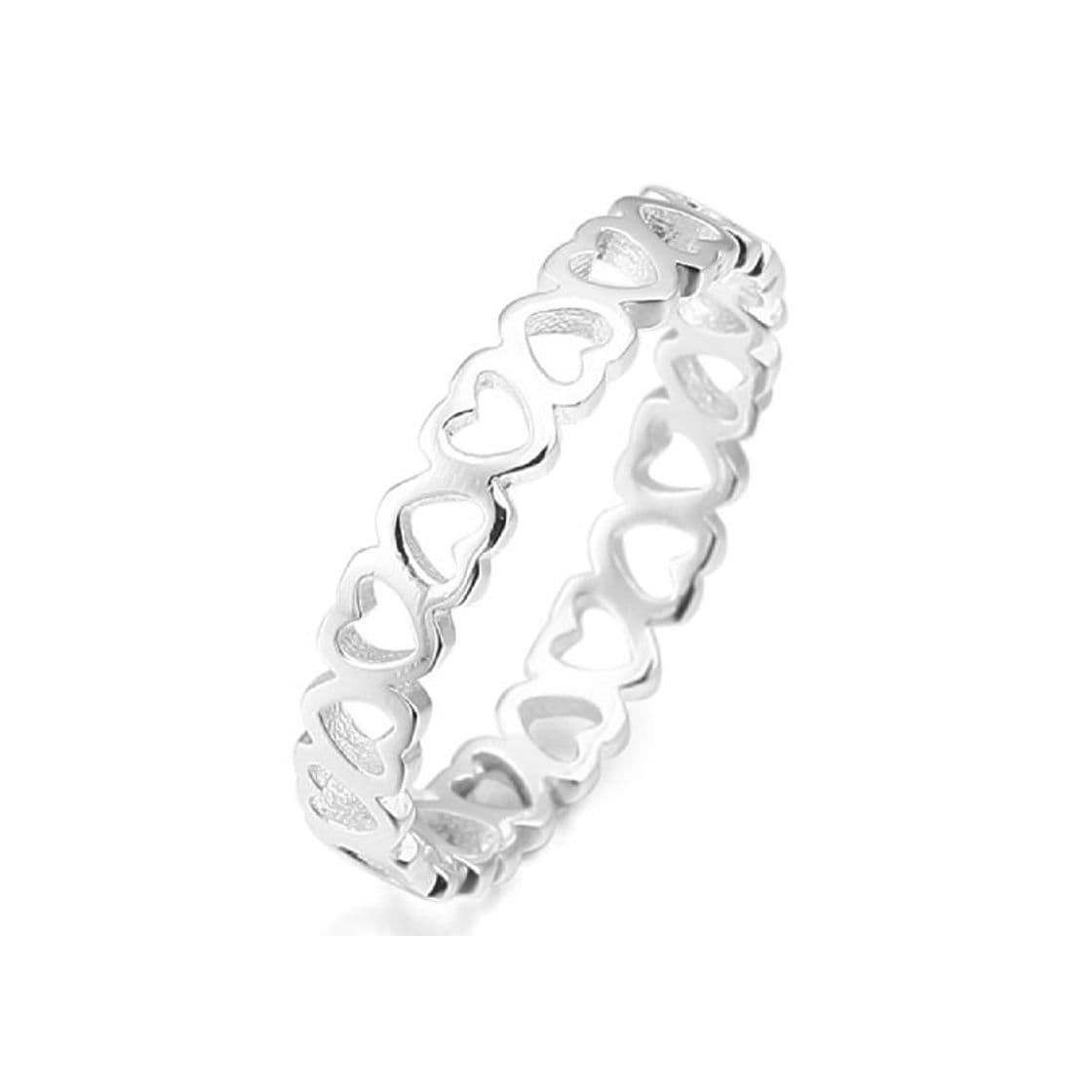 Product MunkiMix 925 Plata Anillo Ring El Tono De Plata Corazón Heart Alianzas