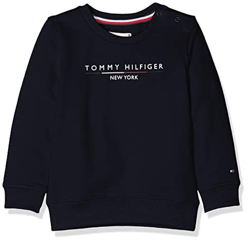 Producto Tommy Hilfiger Essential Logo Crew Sweatshirt Sudadera, Azul