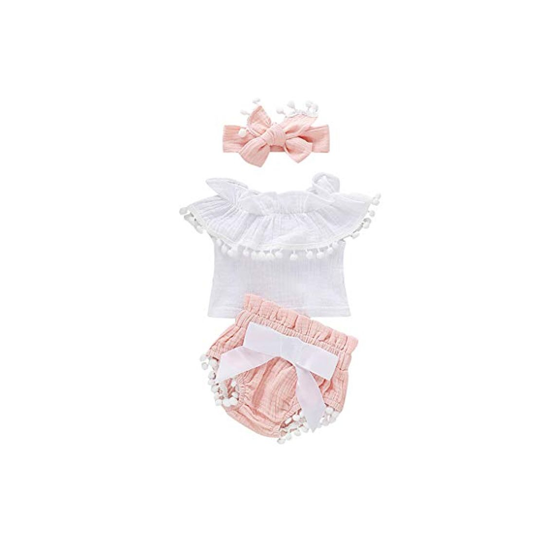 Producto Fossen Verano Ropa Bebe Niña Monos de Volantes con Borla