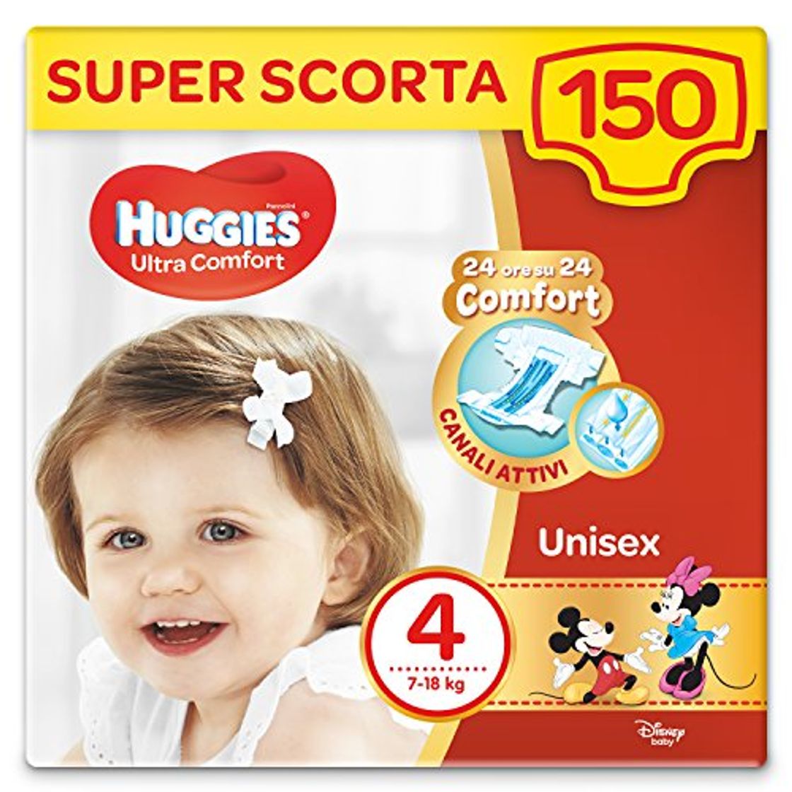 Lugar Huggies Pañales Ultra Comfort, Talla 4