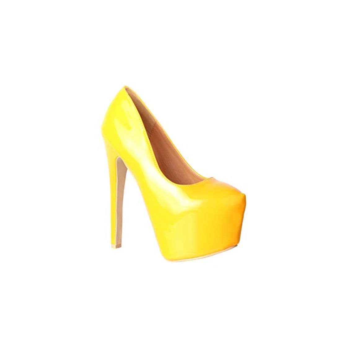 Product Elara Zapato de Tacón Alto para Mujer Chunkyrayan QM003 Yellow-37