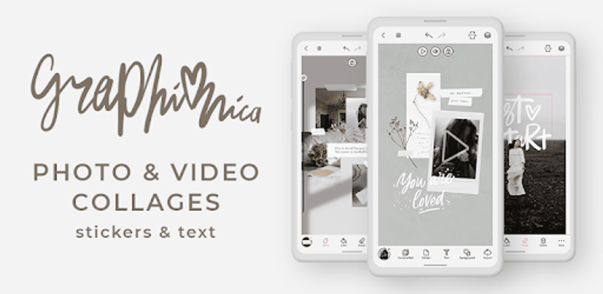 App Graphionica Photo & Video Collages: sticker & text