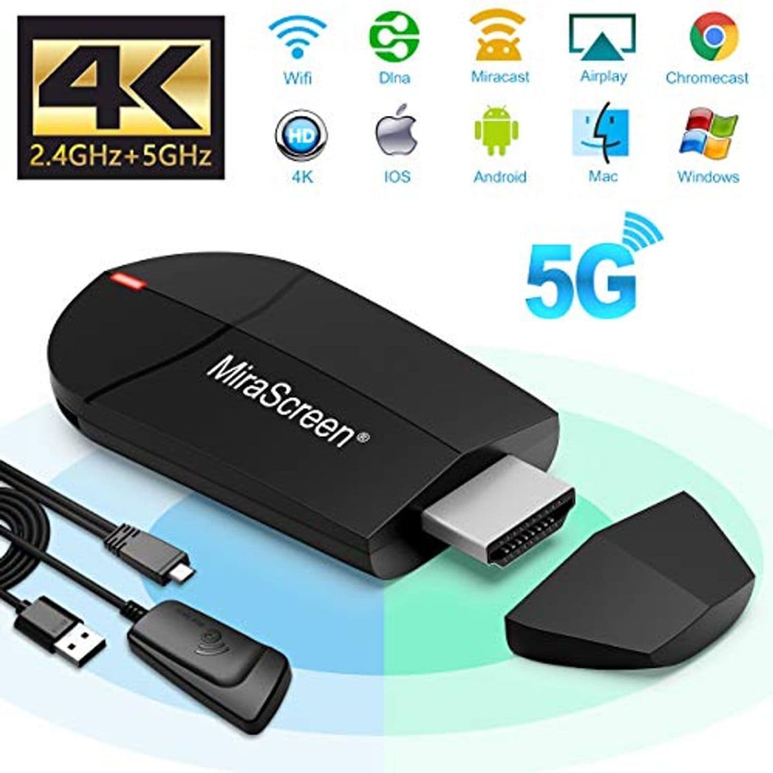 Producto Weeygo Dongle – Adaptador de Pantalla HDMI inalámbrico de 2,4 G