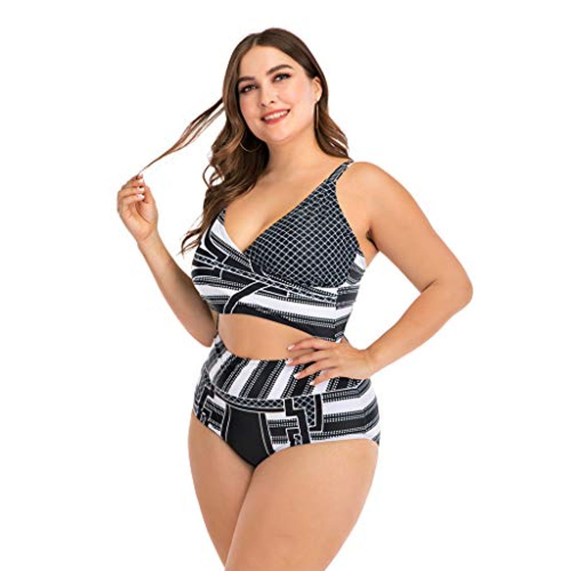 Product Overdose Traje De BañO para Mujer con Relleno Push Up Estampado Moda Una Pieza Ropa De Playa Monokini BañAdor Deportivo Vintage Verano Tallas Grandes 5XL