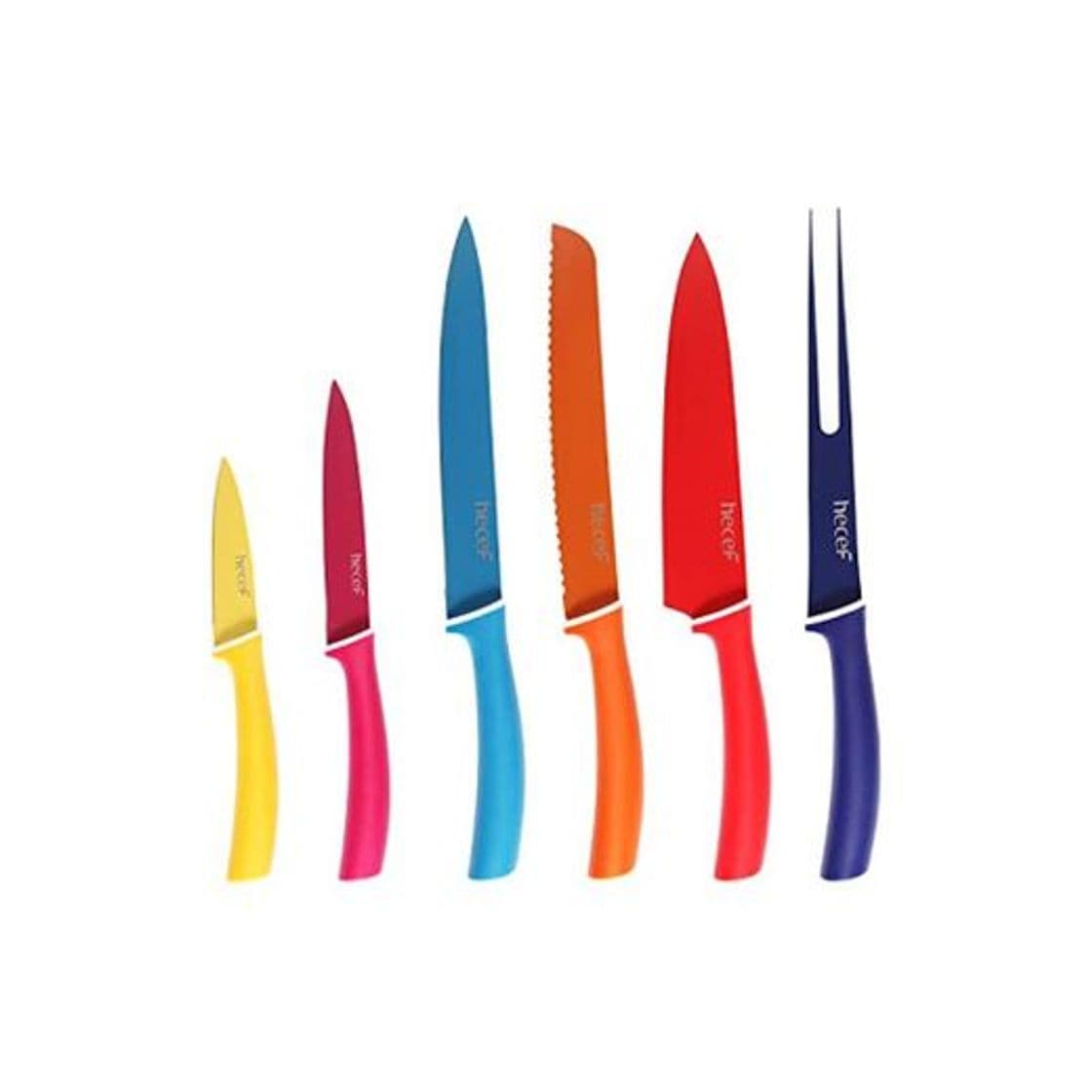 Producto hecef Juego de Cuchillos de Colores para la Cocina - los Cuchillos