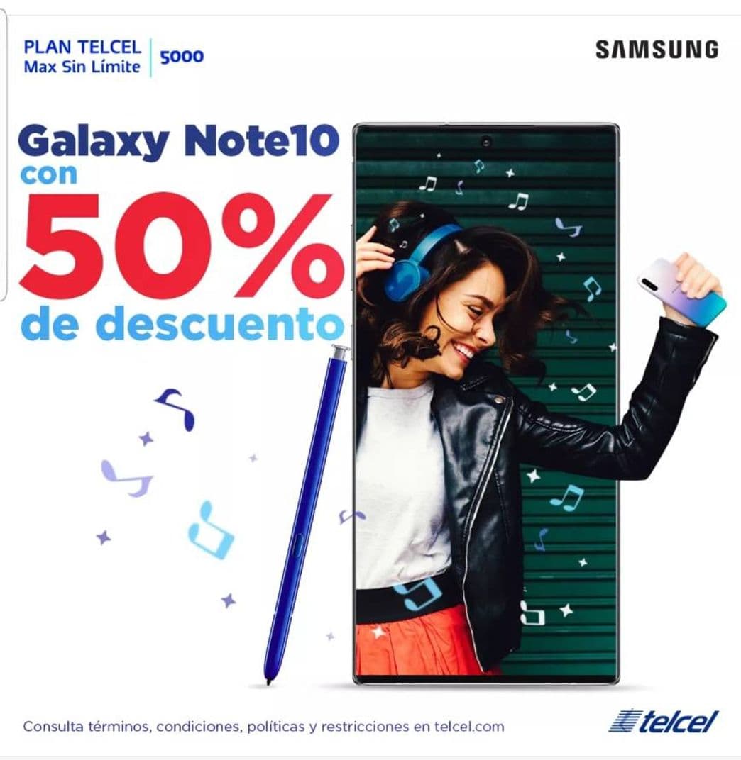 Moda Telcel  galaxi note 10