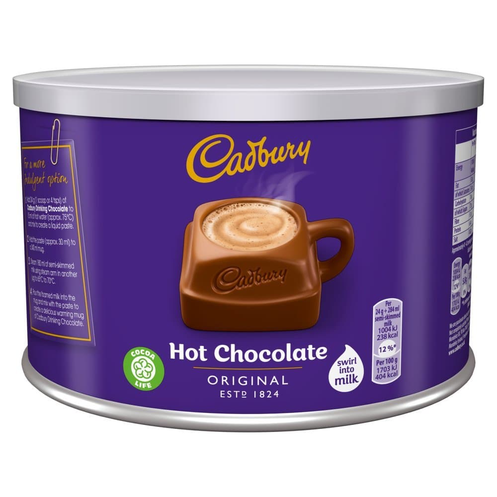 Place Cadbury Drinking Chocolate 1KG Tub