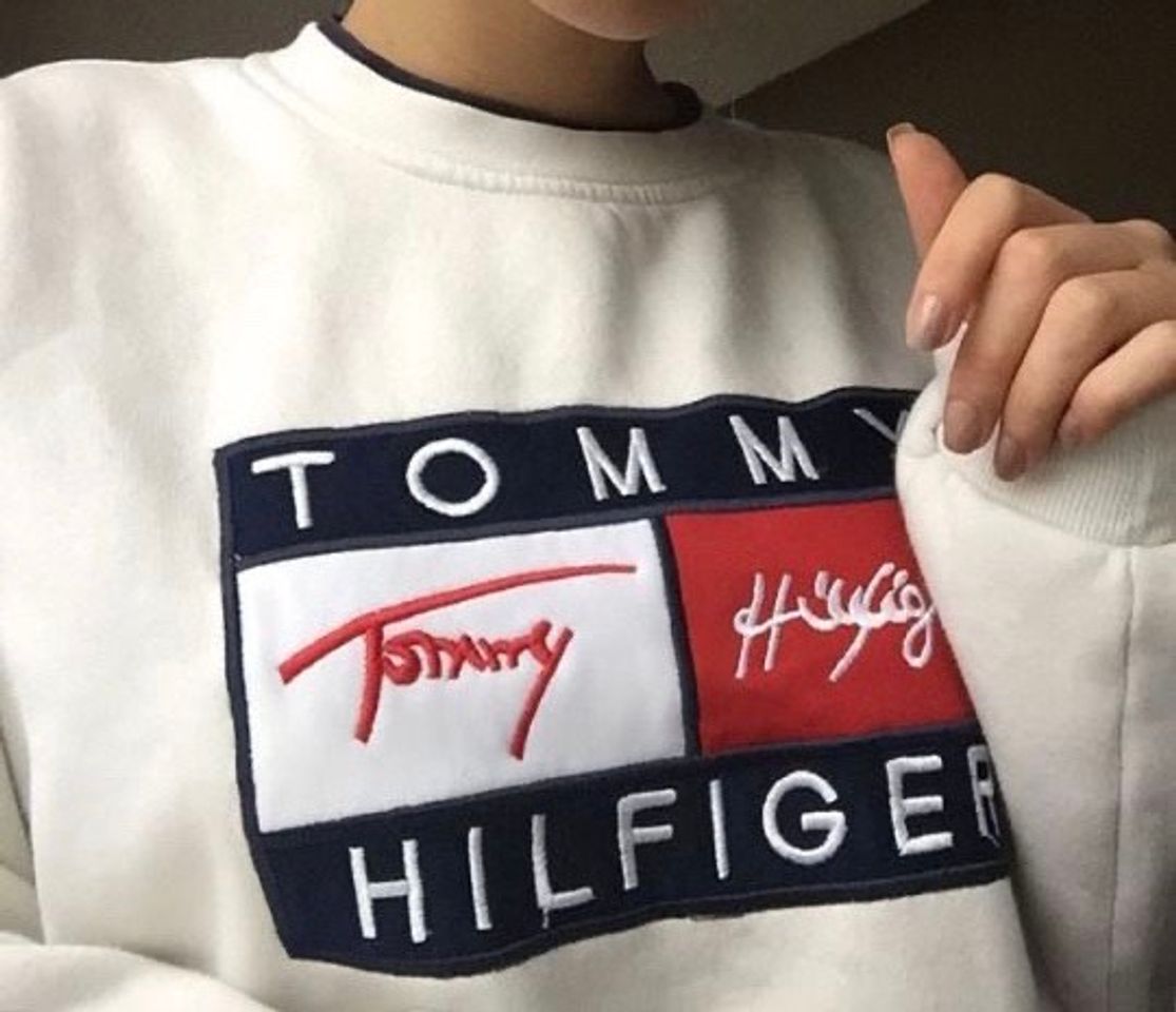 Moda Tommy Hilfiger Mujeres Crest apliqué Camiseta Novio Blanco IT 40