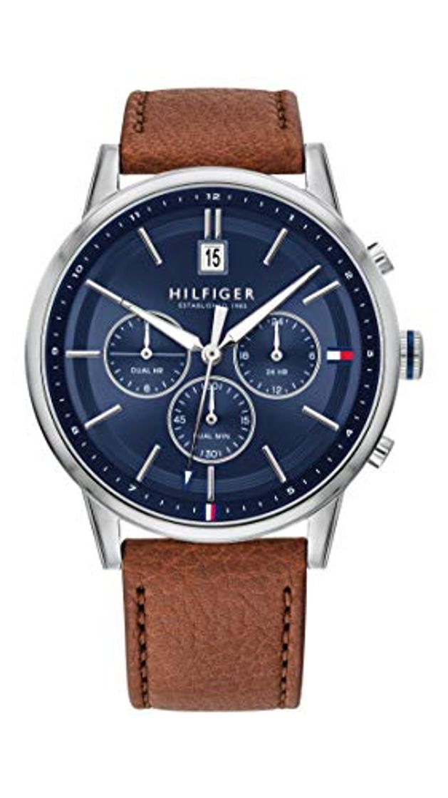 Product Tommy Hilfiger Reloj Analógico para Hombre de Cuarzo con Correa en Cuero 1791629