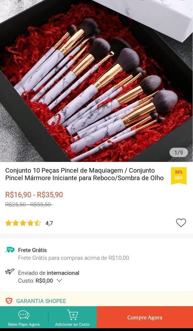 Product Conjunto de 10 pincéis