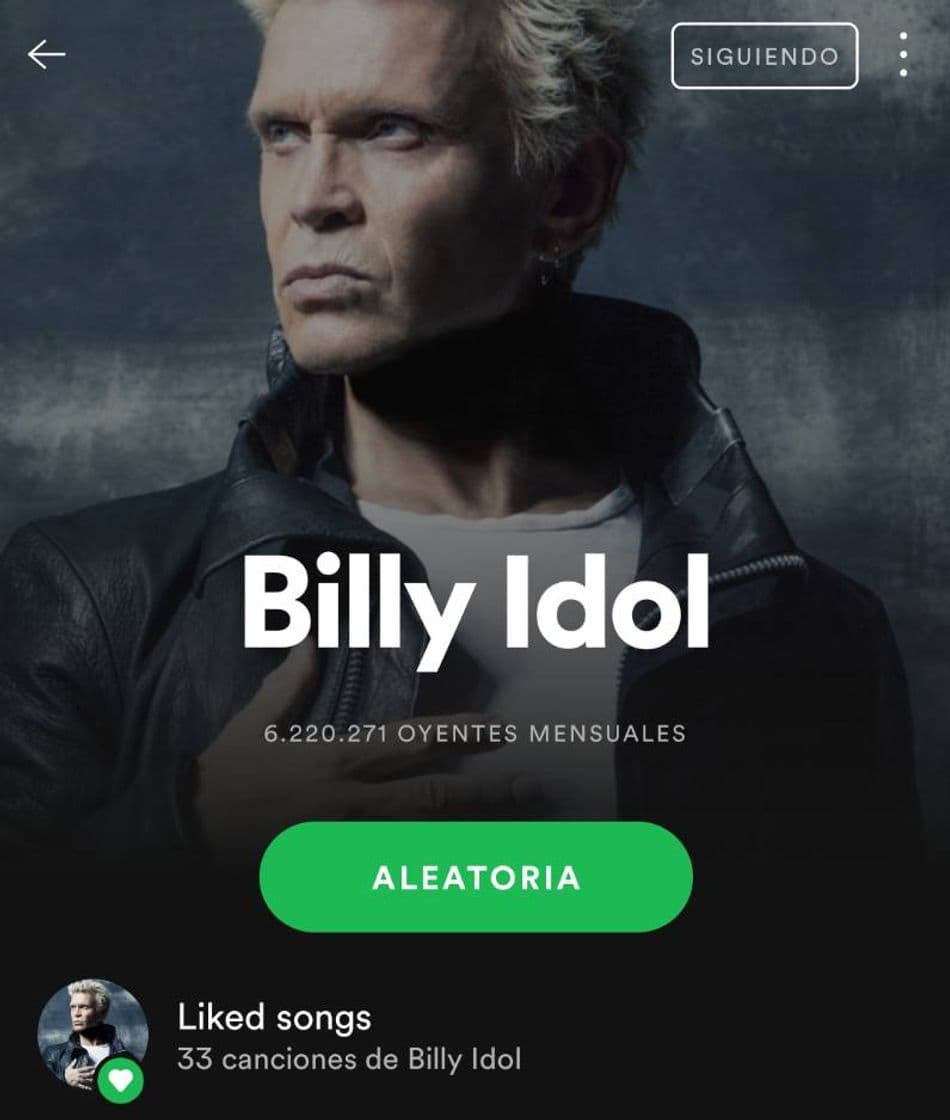 Canción Billy Idol